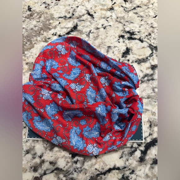 Blue / Red Stretchy Hair Bandanna - Picture 2 of 4